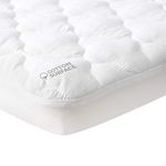 Waterproof Pack N Play Mattress Pad Protector, Cotton Fabric Comfortable and Durable, Fits Baby Portable Mini Cribs, Graco Play Yards and Foldable Mini Crib Mattress Sheets Cover