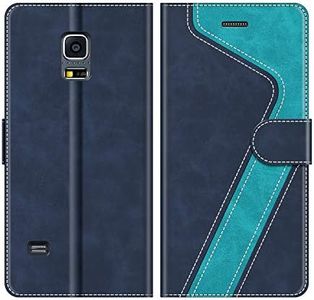 MOBESV Samsung Galaxy S5 Mini Case, Phone Case For Samsung Galaxy S5 Mini, Samsung Galaxy S5 Mini Phone Cover, Magnetic Flip Wallet Case for Samsung Galaxy S5 Mini Phone Case, Stylish Blue