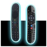 Sky Q Remote Control Cover Compatible with 2020 Newest Sky Q Remote Control Sky Q EC201/EC202/EC302,Fit a Glove,Silicone Protection,Good Grip,Shockproof Cover with Anti-Lost Hand Strap(Blue White)