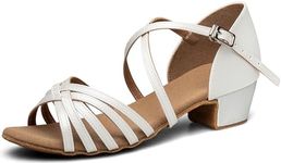 TUOTOM Girls Latin Dance Shoes Tan 
