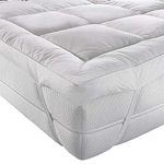 AR'S HOTEL QUALITY(Microlite) MICRO FIBER MATTRESS TOPPER THICK 5 CM,BOX STITCHED,IN, ANTI ALLERGENIC (Double)