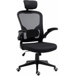 JRUKM Ergonomic Office Chair - 400LB Comfy Desk Chairs with Headrest and Lumbar Back Support, Heavy Duty Mesh Computer Chairs with Wheels and Arms for Home Office, Bedroom, Study, Dorm Room and More