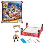 Mattel WWE Action Figure Playset Knuckle Crunchers Rebound Ring with Accessories and Flex Mat Technology, HWH18