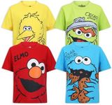 Sesame Street Boys 4 Pack T-Shirts 