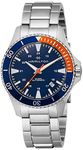 Hamilton Khaki Navy Scuba H82365141 Automatic Men's Watch with Stainless Steel Bracelet and Blue and Orange Ring -