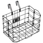 AVASTA Metal Folding Bike Basket Detachable Metal Mesh Quick Release Bike Basket,Black