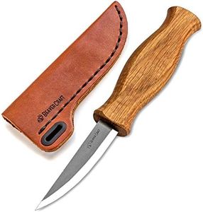 BeaverCraft Sloyd Knife C4s 3.14" Wood Carving Knife with Leather Sheath Whittling Knife for Wood Carver - Chip Carving Chisel Knife for Beginners Whittling Knives Wood Carving Tools Woodworking