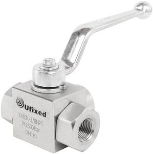 Ufixed 3/8" High Pressure Hydraulic Ball Valve Pressure Washer Ball Valve 7250 Psi 3/8 Inch Npt Dn10 Ball Valve With Handle Replacement