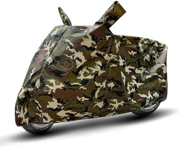 Auto Hub 100% Waterproof Bike Cover, Dustproof, UV Protection Bike Cover for All Two Wheeler Bike Upto Pulsar 180cc Size -Army-Print
