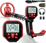 2025 Latest Metal Detector for Adults, Professional Waterproof & Adjustable Stem, Higher Accuracy Gold Detector with LCD, Advanced DSP Chip, 2.26 Pounds Lightweight Suitable for Beach and Backyard