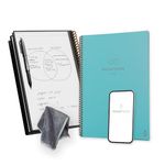 Rocketbook Reusable Digital Notebook - Smart Notepad A4 Teal - Wirebound Note Book To Do List Pad, Dotted Paper with Frixion Erasable Pen and Wipe, Office Gadget with Rocketbook App Reduce Paper Waste