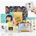 Alicia Souza Pregnancy Journal Gift Box Set – Hardcover Baby Bump Planner with Stickers, Milestone Cards, Ultrasound Frame & Keepsakes – Mom to Be & Dad to Be Gifts – Pregnancy Memory Book Organizer