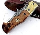 Dessi Handmade damascus steel blade knife. Blade length under 3 inches. Legal to carry.1639…