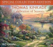 Thomas Kinkade Special Collector's Edition 2025 Deluxe Wall Calendar with Print: Celebration of Seasons