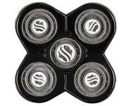 Skull Shaver Forte 5 Head Replacement Blade: for bald head shaver, waterproof, no nicks, stainless steel, easy cleaning, suitable for sensitive skin