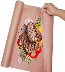 LANZLC Butcher Paper BBQ Kraft Paper, 45 cm x 15 m, Pink Butcher Paper, Grill Paper, Butcher Paper for Smoker, Fish Meat, Smoked Brisket Meat from The Grill, Completely Natural and Unbleached