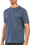 NORTHYARD Men's Athletic Running T-Shirts Quick Dry Workout Shirts Short-Sleeve Sports Gym Tee Tops Performance Activewear COOLGREY 4XL