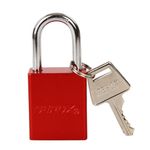 SEPOX Red Aluminum Padlock with 3 Keys for Outdoor Gate Shed Chain