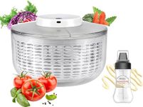 Electric Salad Spinner 6L Salad Spinner Large Capacity Salad Vegetable Dryer Fruit Salad Washing Machine Dryer for Home Kitchen Washing and Drying Leafy Vegetables