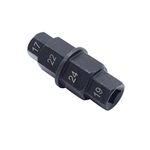 TAKPART Motorcycle Spindle Tool Black Hex Front Rear Wheel Tool 17mm 19mm 22mm 24mm