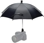 DSLR Mirrorless Camera Hot Shoe Umbrella Rain Cover Protector Sunshade for Canon Rebel T8i T7 T7i EOS 90D 80D 2000D 5D Mark IV III Nikon Z7II Z6II Z6 Z7 Z5 Z50 D780 D850 D7500 D7200 D5600 D3500 & More