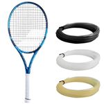 Babolat Pure Drive Team Tennis Racquet - Strung with 16g White Syn Gut at Mid-Range Tension (4 1/4" Grip)