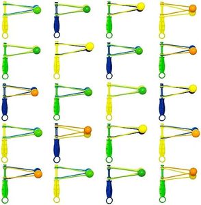 Steemjoey 20PCS Bolas Clackers, Juguete de Pelota Elástica, Divertida Bola Balls Pinata Toy Loot Party Bag Fillers, Juguetes Ruidosos para Niños Adultos para Fiestas Eventos Deportivos