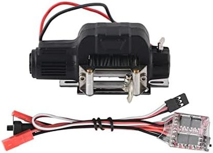 VGEBY RC Electric Winch, 1/10 Automatic Crawler Winch for HSP Redcat, Control System Included