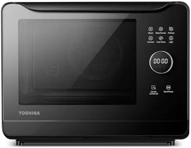 TOSHIBA 6-IN-1 Compact Steam Oven, Combi Oven Countertop with Convection Steam & Bake, Ferment, Air Fryer, Slow Cook, Smart APP Control, 36 Preset Menus and Steam Cleaning, 20L
