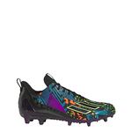 adidas Adizero 12.0 Mismatch Men's Football Cleat, Core Black/Team Shock Pink 2/Team So, 11 CA