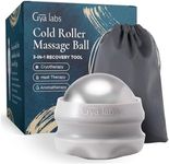 Gya Labs Cold Massage Roller Ball - 3-in-1 Recovery Tool for Cryotherapy, Heat Therapy & Aromatherapy - Massage Ball for Back - Muscle Roller Ball - Massage Ball Roller for Face & Cold Therapy Ball