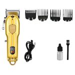 Endzone Professional Cordless LCD Display Hair Clipper Rechargeable Adjustable Blades Setting Men's Grooming Shaving Machine for Self Cutting and barbers Haircut Barbers Trimmers Cutter with 4 Guide Combs (Professional Trimmer)