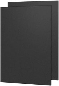 KAITELA ABS Plastic Sheet 12" x 16" x 1/8" Thick (3mm) Black Rigid Thermoplastic Sheet, Moldable Plastic Panel for Crafts, DIY Projects - Textured & Smooth Finish, Pack of 2