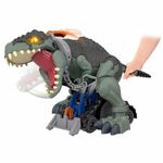 Fisher-Price Imaginext Jurassic World Dinosaur Toy Mega Stomp & Rumble Giga with Lights & Sounds for Pretend Play Preschool Kids Ages 3+ Years