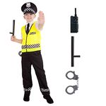 Morph Police Costume Kids, Kids Police Costume, Kids Police Officer Costume, Halloween Costumes for Boys, Police Kids Costume Small