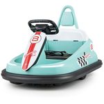 HONEY JOY Toddler Bumper Car, Battery Powered Baby Ride on Bumping Car, Steering Wheel, Light & Horn, Music, 360 Degree Spin, Electric Vehicle for Kids, 6V Ride on Toys, Gift for Boys Girls (Blue)