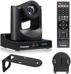 Chameye HDMI PTZ Camera 30x Optical Zoom AI Auto Tracking PTZ Camera with LCD Display, HDMI 3G-SDI IP 1080P 60fps PoE Live Streaming PTZ Camera for Church Worship Education Events, C730 Black