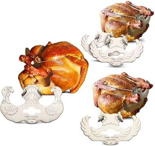 Turbo Trusser Tri Pack, As Seen on Shark Tank, Cooks Evenly & Makes Meat Juicier, Dishwasher Safe, for Ovens, Smokers, Roasters, Grills, Air Fryers & Deep Fryers