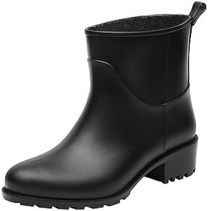 Realpaks Women's Short Rain Boots BG 5/2 - Botas de lluvia para mujer - Botines de mujer - Botas cortas de goma para mujer