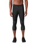 CW-X Men's Stabilyx Joint Support 3/4 Compression Tight Pants Black