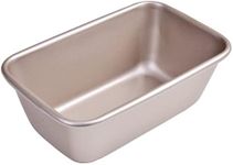 Bakeley 1Lb Loaf Pan, 7-inch Non-Stick Oblong Bread and Meat Bakeware for Oven Baking 7.28" × 4.52" x 2.55"