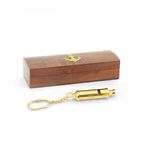 Mittimate Nautical Whistle for Kids with Wooden Box | Antique Maritime Whistle in Brass | Ideal for Referees, Coaches, Emergency Use, Camping & Hiking