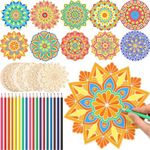 Vercraft 28 Pcs Wooden Mandala Pain