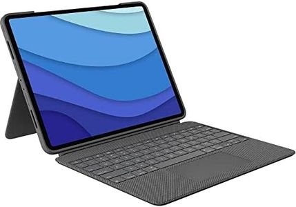 Logitech Combo Touch iPad Pro 12.9-inch (5th, 6th gen - 2021, 2022) Keyboard Case - Detachable Backlit Keyboard with Kickstand, Click-Anywhere Trackpad, Smart Connector