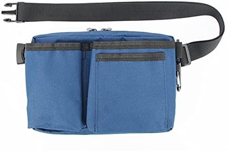 Nurse Organizer Pouch Waist bag Apron Tool Holder with Pockets for Holding Sanitizer for Nursing Care,Medical Care,Childcare,Restaurant Waiter (Navy blue)