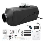 ShockFlo 12V&5KW Diesel Heater Diesel Air Heater w/Smart LCD Display for Garage, Campers, RV, Truck, Trailer, Boat(Pure Black)