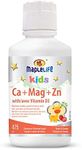 Maplelife Nutrition – Kids Calcium, Magnesium, Zinc with Vitamin D3– Multivitamin Liquid – Maintain Bone Development – Support Metabolism – Improve Immune Function – Improve Tissue Growth – Maintain Bones, Hair, Nails – Help Calmness - Strawberry Flavour – For Age 1 to 14 - 475 ML 95 Servings