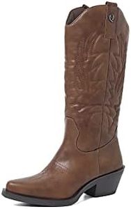 QUEEN HELENA Bottes de Cowboy Femme X28-110 cuir, 36 EU
