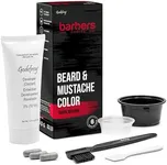 Godefroy Barbers Choice 3 Application Beard and Mustache Dye For Men, 6 weeks of Cover For Gray Facial Hair, Dark Brown