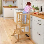 COSYLAND Kids Kitchen Step Stool，To